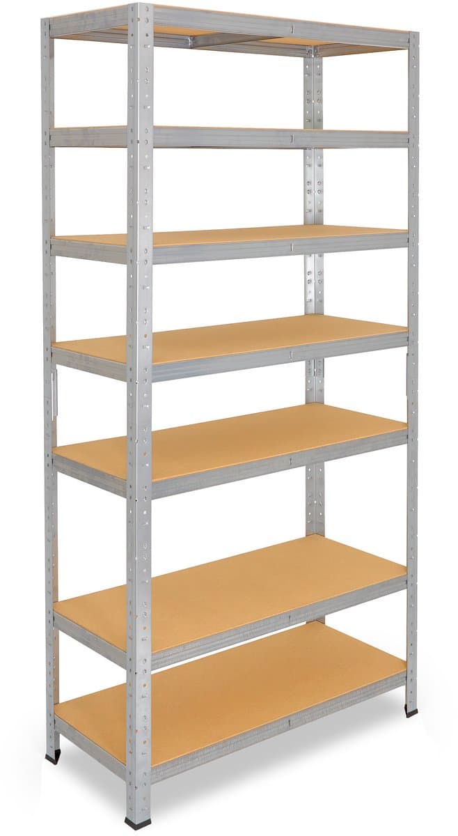 Shelfplaza HOME metalen stellingkast - 180x100x60 cm - verzinkt - 7 planken