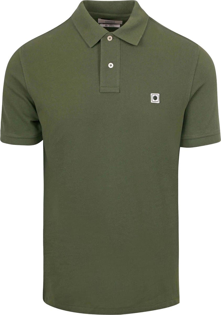 King Essentials The Rene Poloshirt Olijfgroen - Maat M - Heren - Polo shirt Heren met Korte mouw