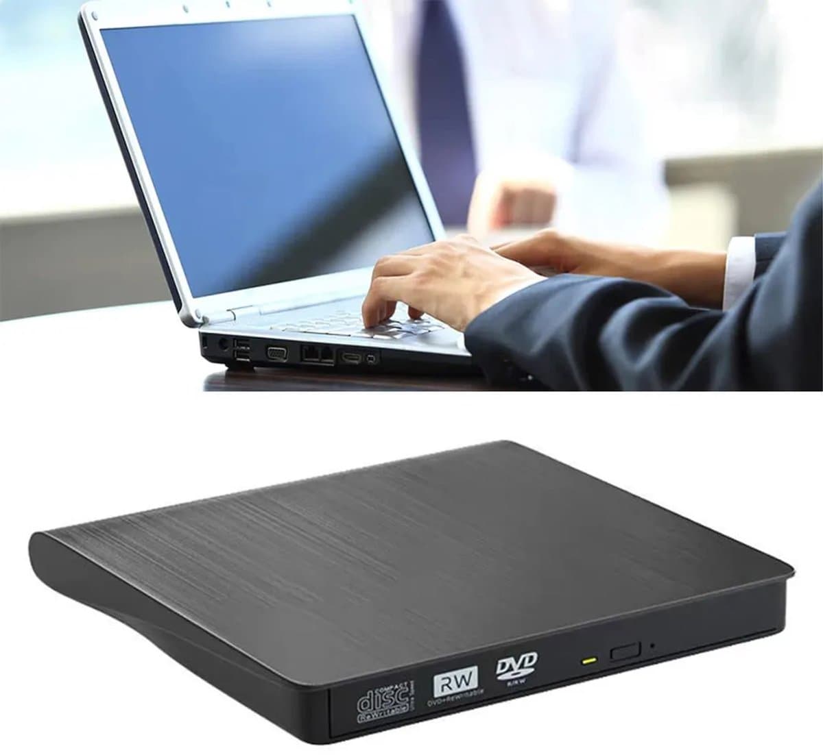 Voor MacBook, dvd, cd, USB 3.0 USB-C, +/-RW-ROM, Windows 11/10/8/7/XP en Linux besturingssysteem