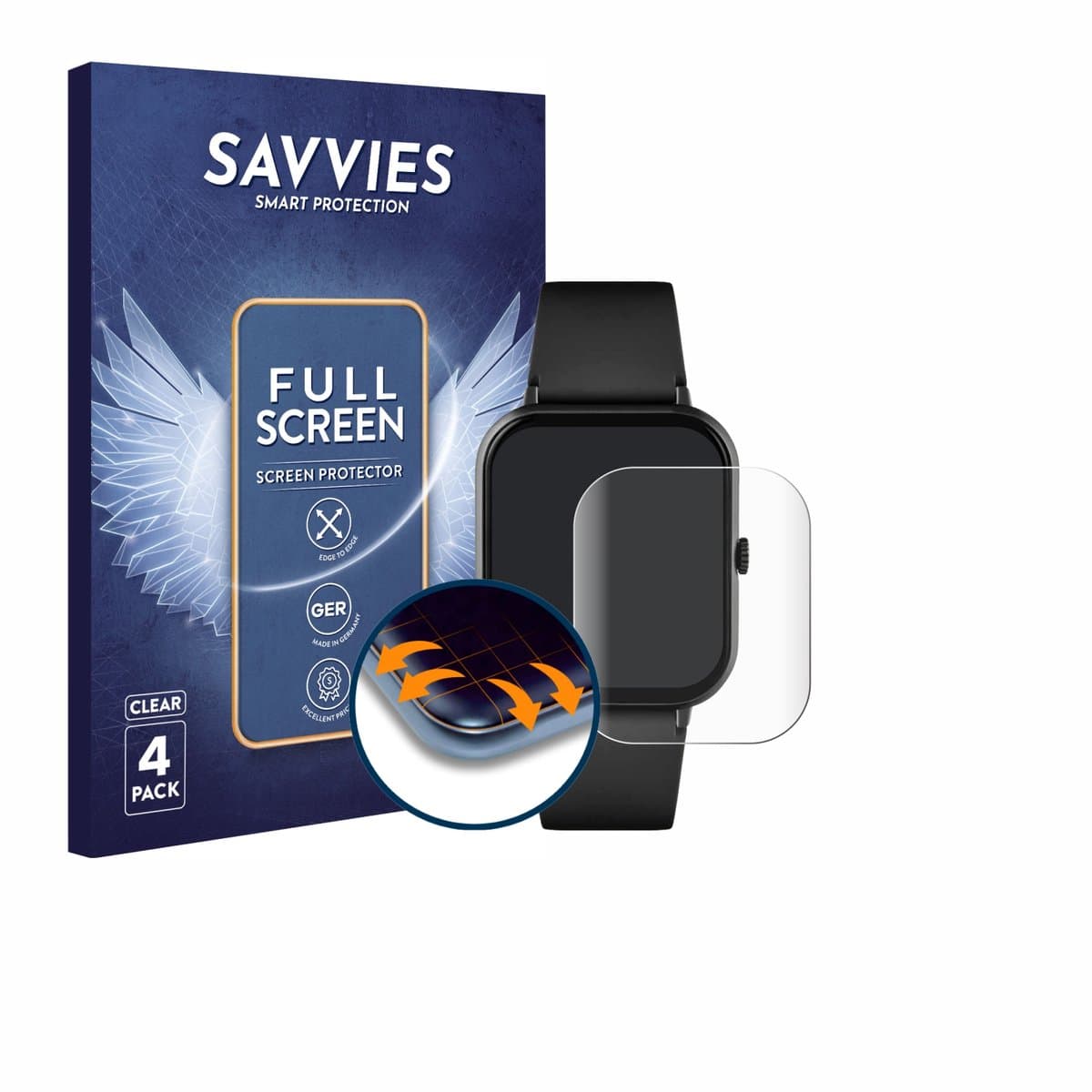 Savvies - Screenprotector voor Reflex Active Series 17 - Folie Beschermfolie transparant volledig dekking 4 Stuks