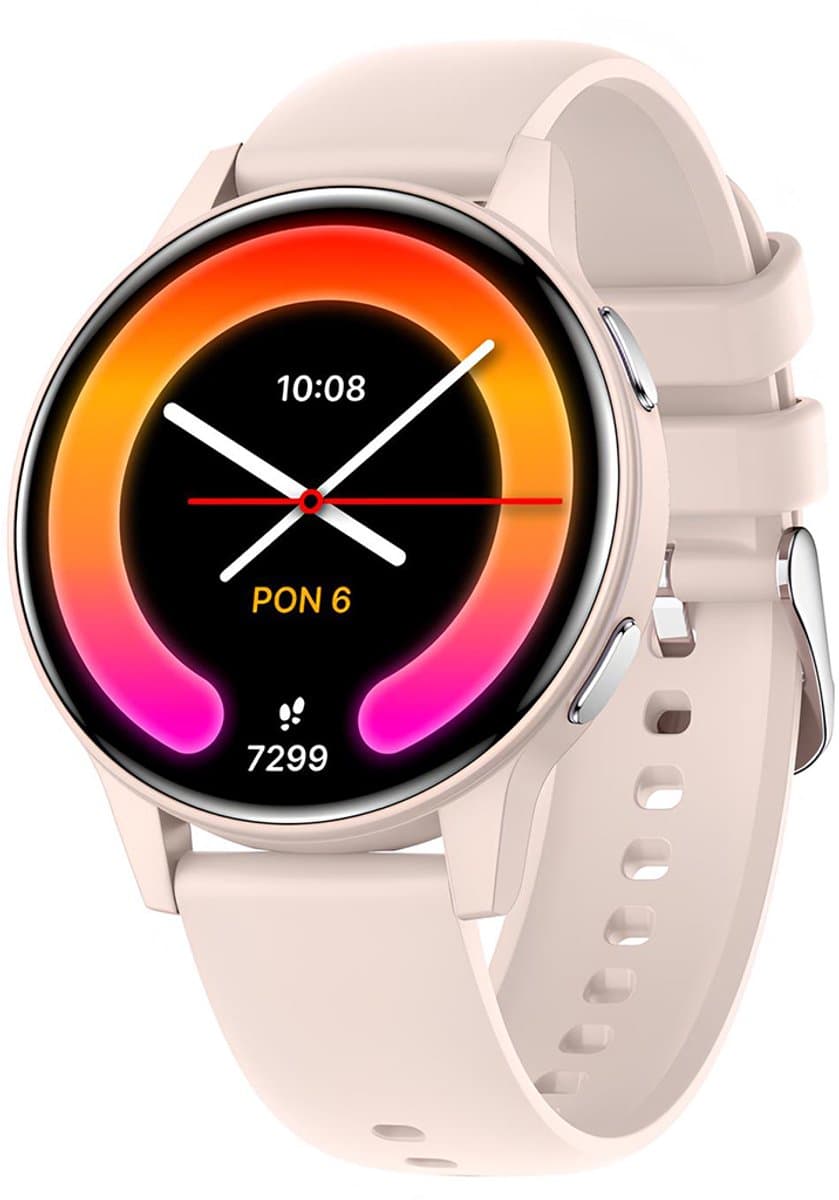 Forever, Smartwatch Bluetooth Igo Watch 4 Amoled scherm IP67 met stemassistent, Roze