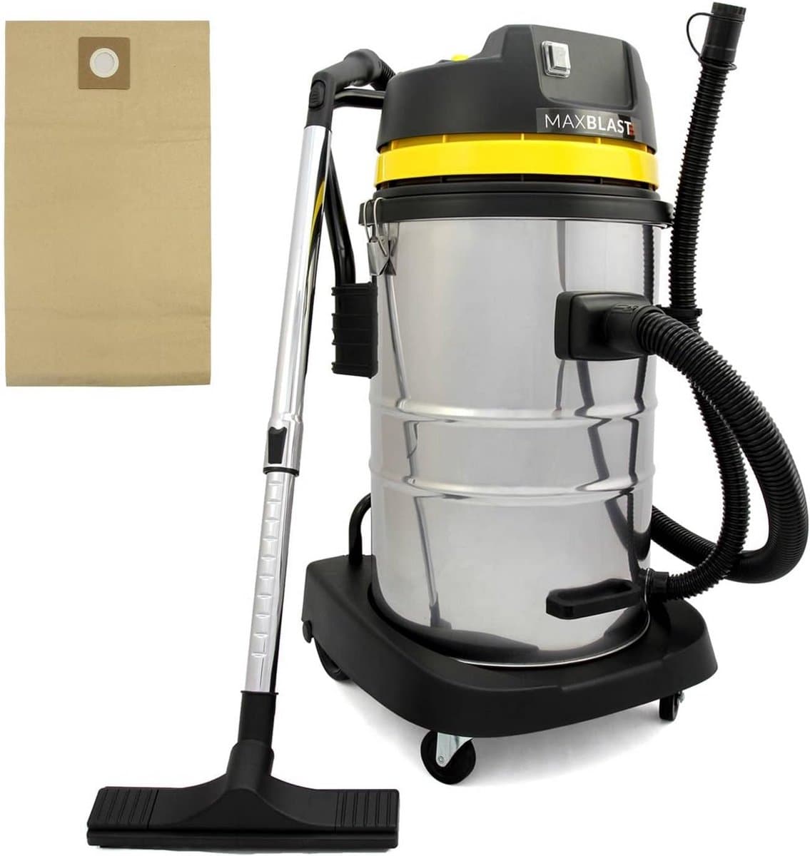 5X Stofzuigerzakken 60 Liter Universeel voor Grote Stofzuigers - Dubbele Filtratie