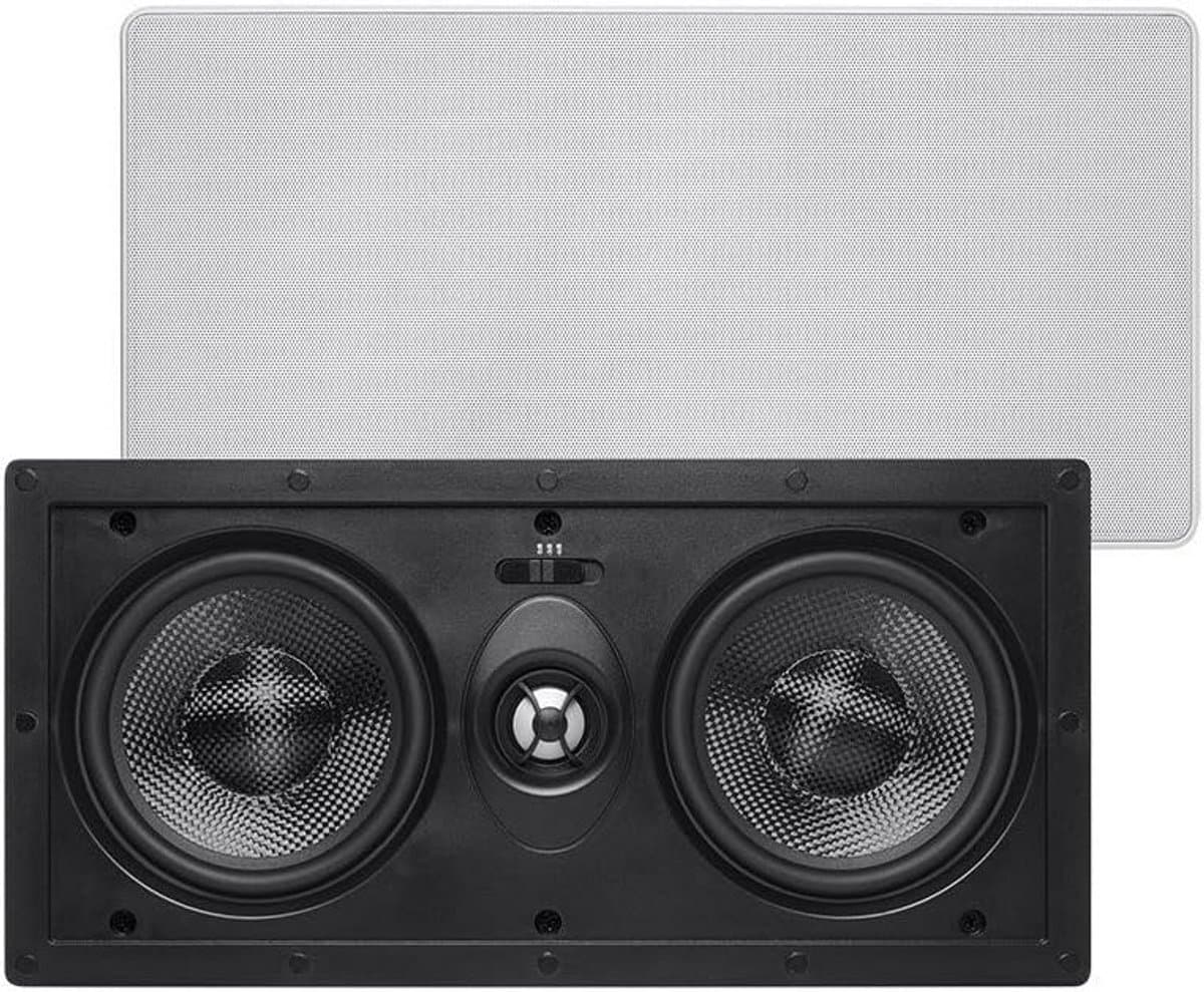 In-Wall Center Speaker 2-Weg met Carbon Fiber Drivers voor Home Cinema Installatie