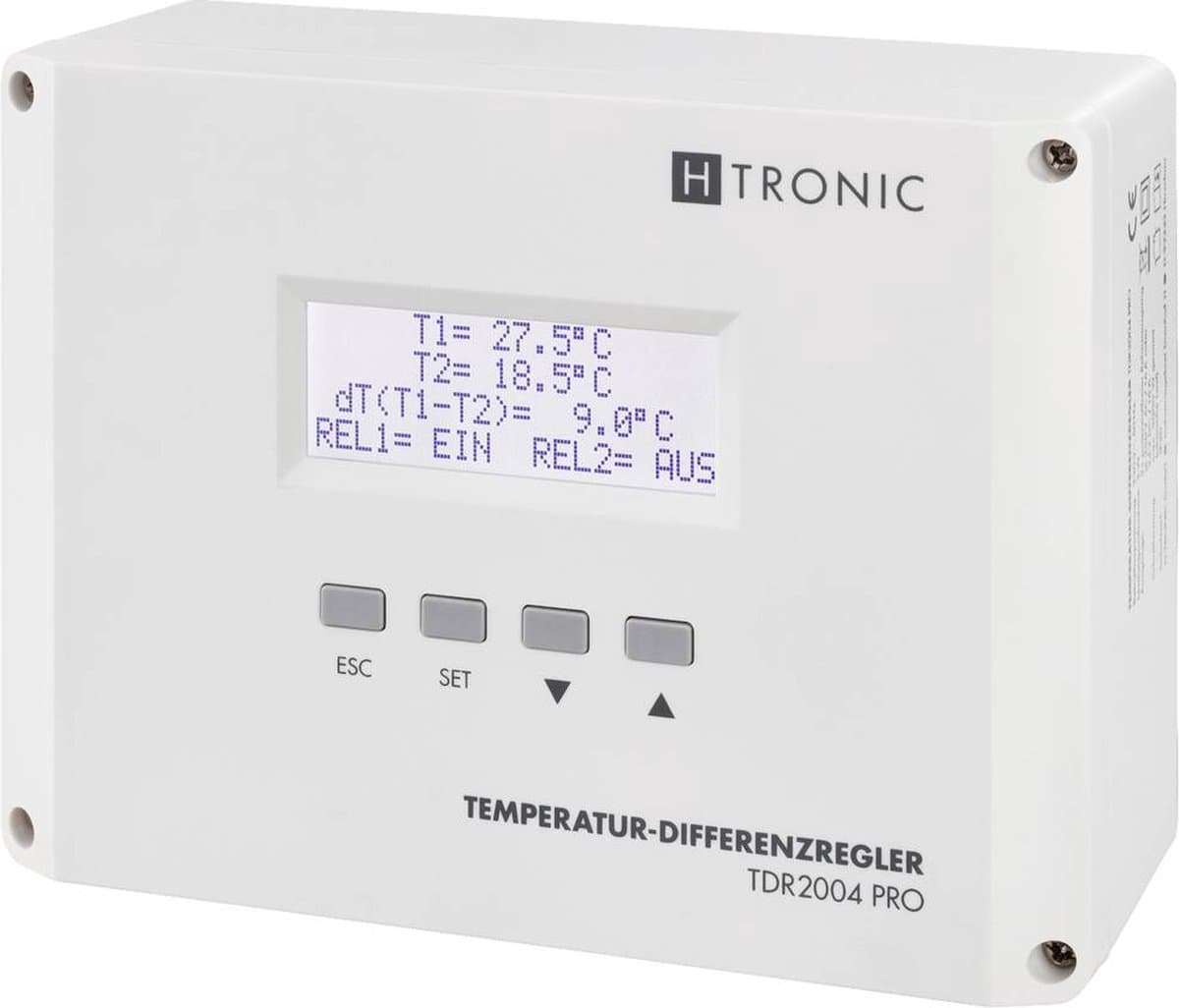 H-Tronic TDR2004 pro Temperatuurschakelaar -99 - 850 °C