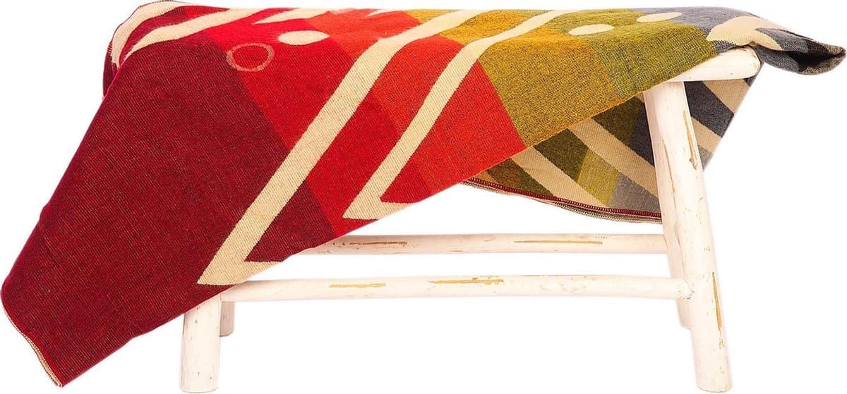 Alpaca native deken - Imbabura - Rood