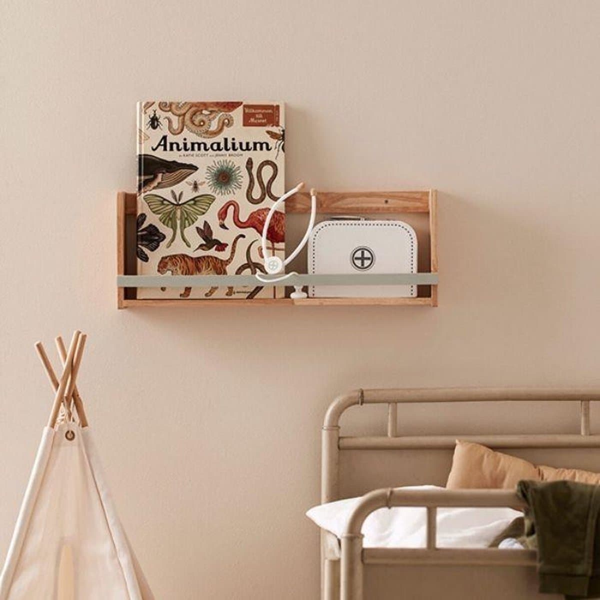 Kids Concept wandplank Saga natural-green