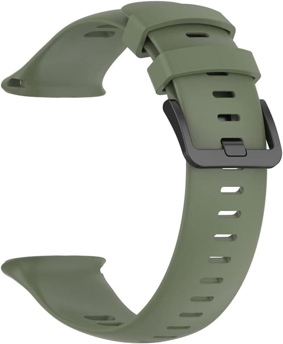 Horlogeband - Smartwatch band - Dagelijks gebruik - Zachte siliconen - Verstelbaar - Zwart