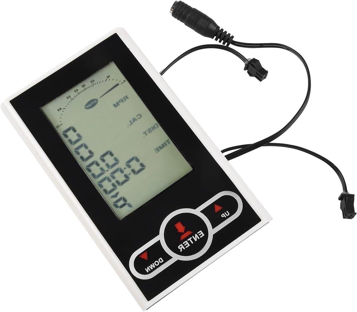 Hometrainer Monitor - Fietscomputer Display - Training Bijhouden - Automatische Scan Functies - 137 Millimeter - Wit