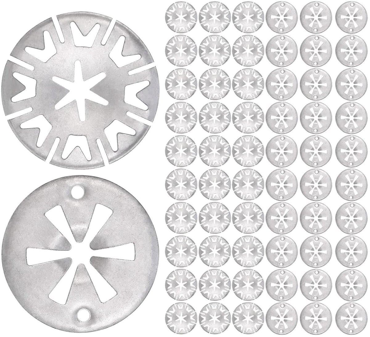 Set van 60 Klemschijven voor Warmtebescherming, Metalen Bevestigingsringen voor Warmteschermen onder de Motorkap van de Auto