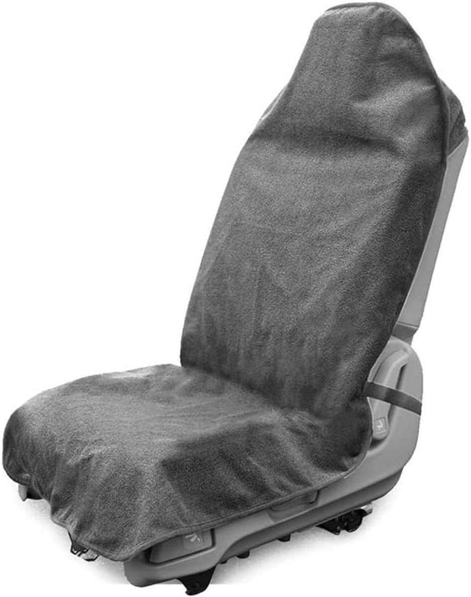Badstof Zweet Handdoek - Autostoel Beschermhoes - Auto Beschermen - Waterdicht Absorberend - 75 x 142 cm - Grijs