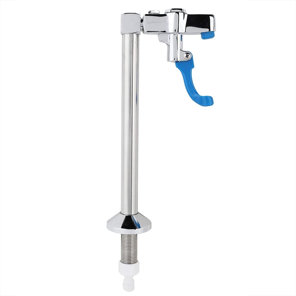 Dailygoods- Glazen Vuller met Voetstuk - Push Cup-Kraan - Verstelbare Flens - Automatisch Sluitontwerp - Geschikt voor Keukenkranen - Gatafstand 4-8 Inch - Waterkraan