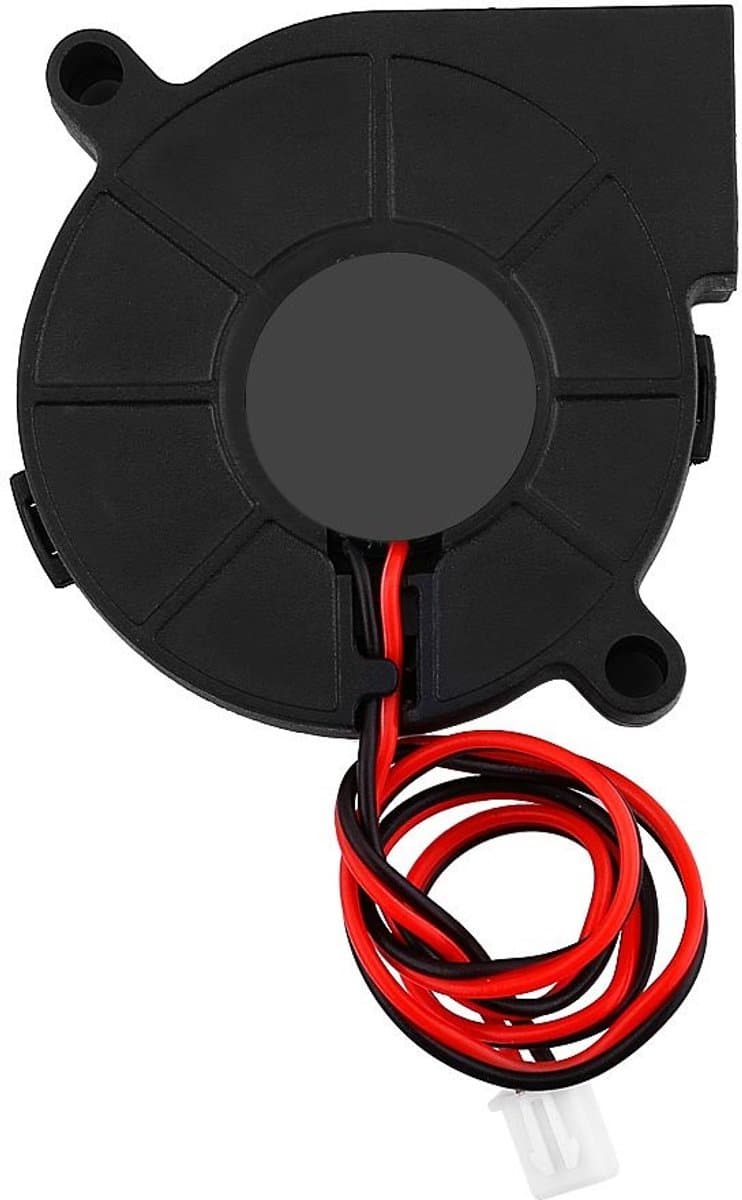 Allecto - 3D Printer Fan - Radial Fan - Hoogwaardige koeling - 50x15mm - Turbine Fan - Ideaal voor 3D printers - 12V