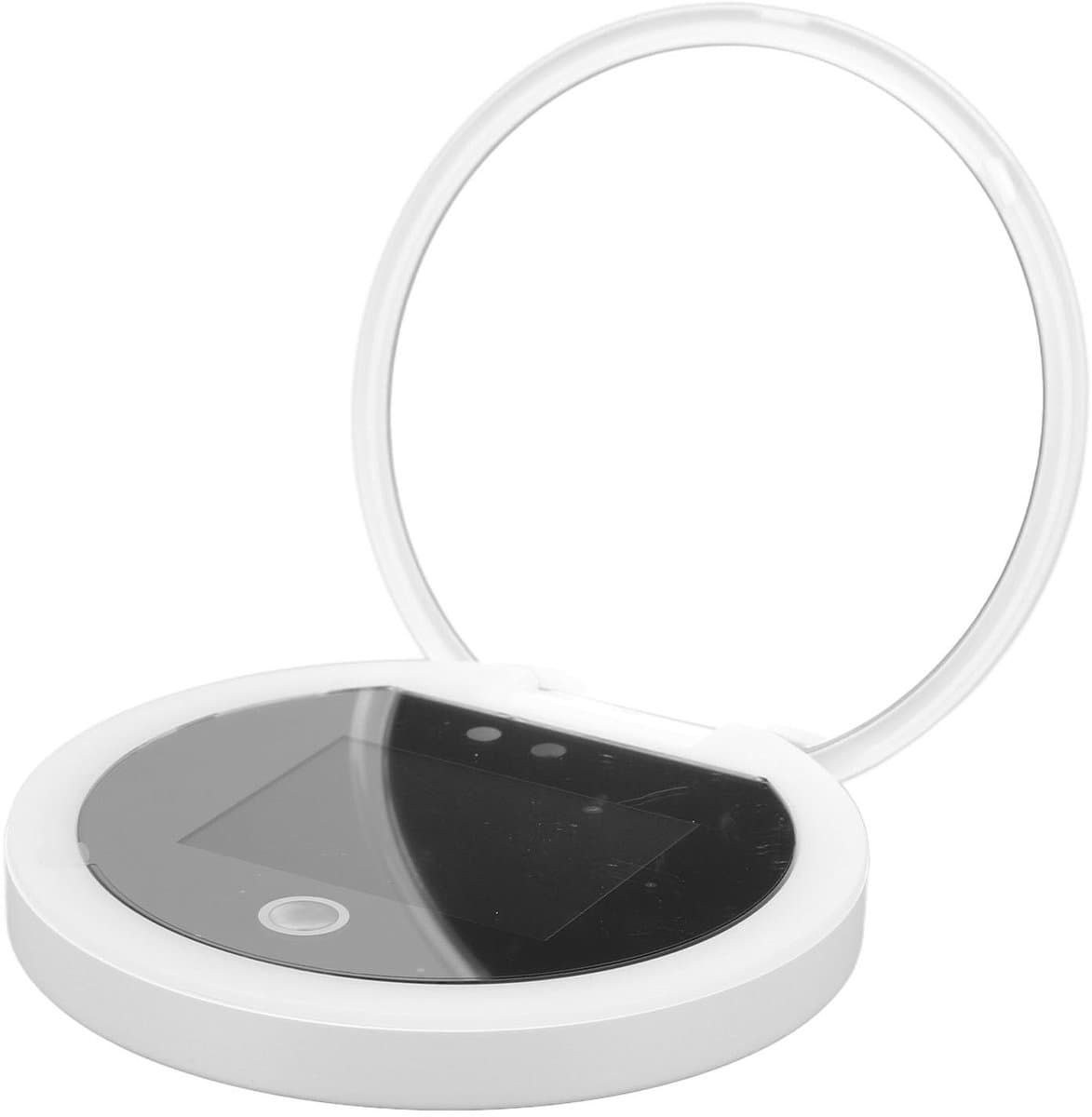 Allecto - UV-cosmetische Spiegel - Draagbare make-upspiegel - Compact dubbelzijdig ontwerp - 2x vergrotende spiegel - UV-camera voor zonnebrandtest...