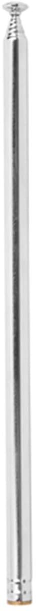 Virtubuy - Telescopische Antenne - Full Channel Signaalversterking - 165mm tot 970mm - Geschikt voor TV en FM Radio - Koper