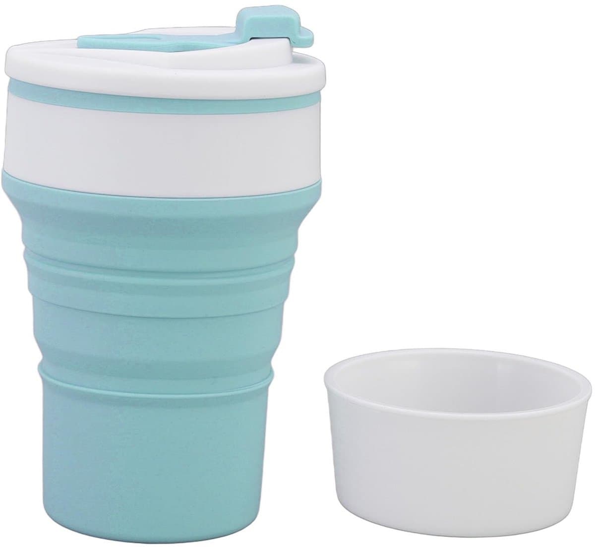 Dailygoods- Opvouwbare Beker 500 ml - Opvouwbare Drinkbeker - Siliconen - Ruimtebesparend - Hoge Temperatuur Weerstand - Veilig Materiaal - Vouwbeker