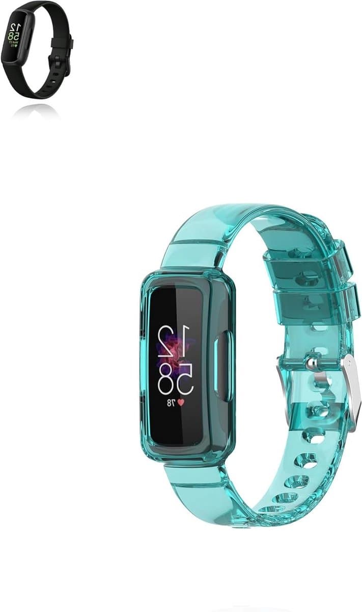 Armband Fitbit Inspire 3 - Horlogeband TPU - Sportactiviteiten - Huidvriendelijk Materiaal - Niet gespecificeerd - Transparant Blauw