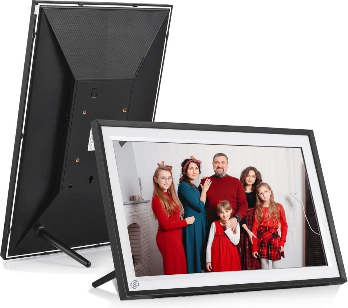 Equivera Digitale Fotolijst - Digitale Fotolijsten - Digitale Fotolijst met WiFi - Digitale Fotokader - Digitale Fotolijsten met WiFi - Fotokader - Leuk voor in huis!