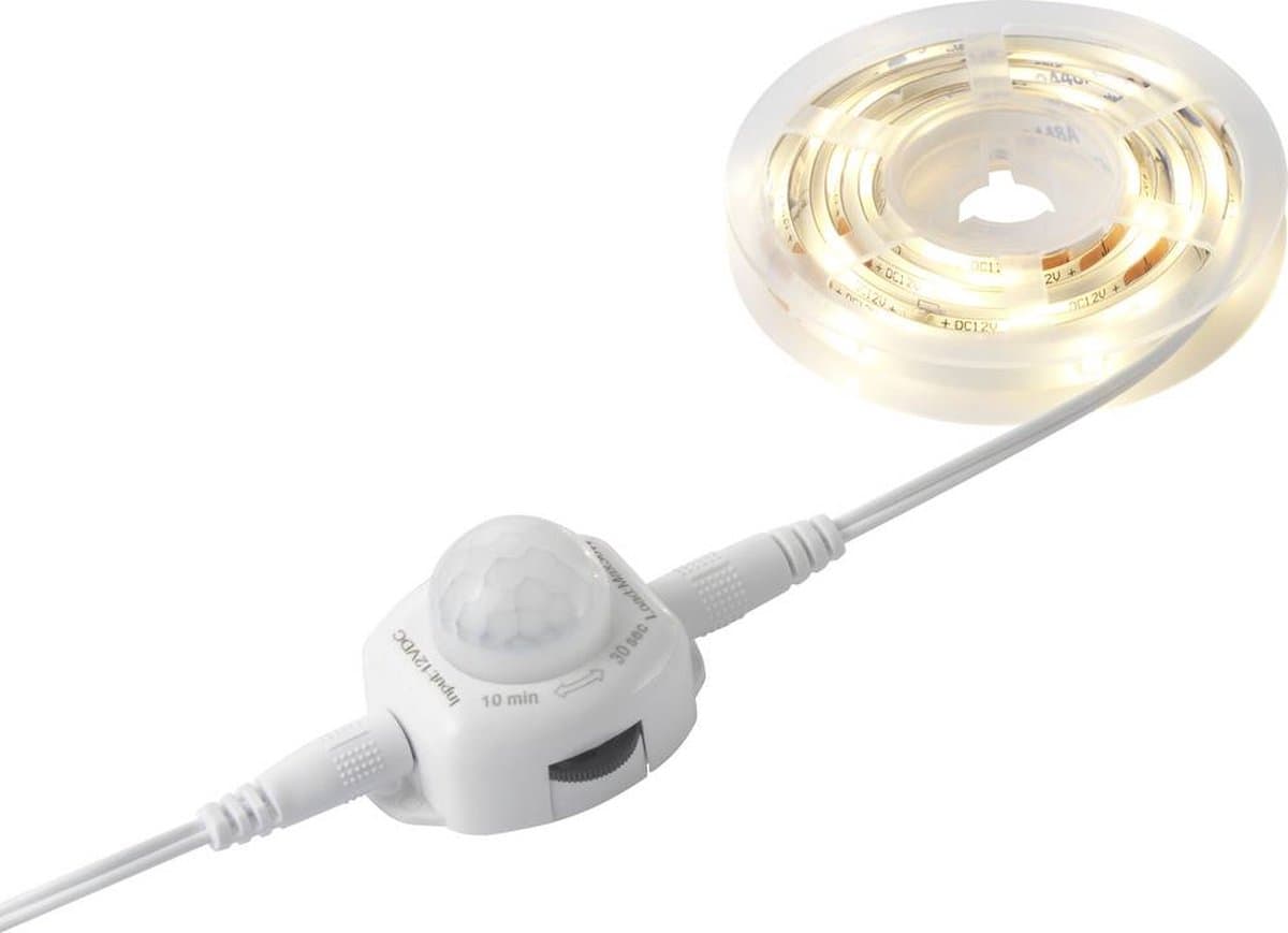 2376398 LED-strip complete set met bewegingsmelder Met connector (male) 230 V 1.2 m Warmwit