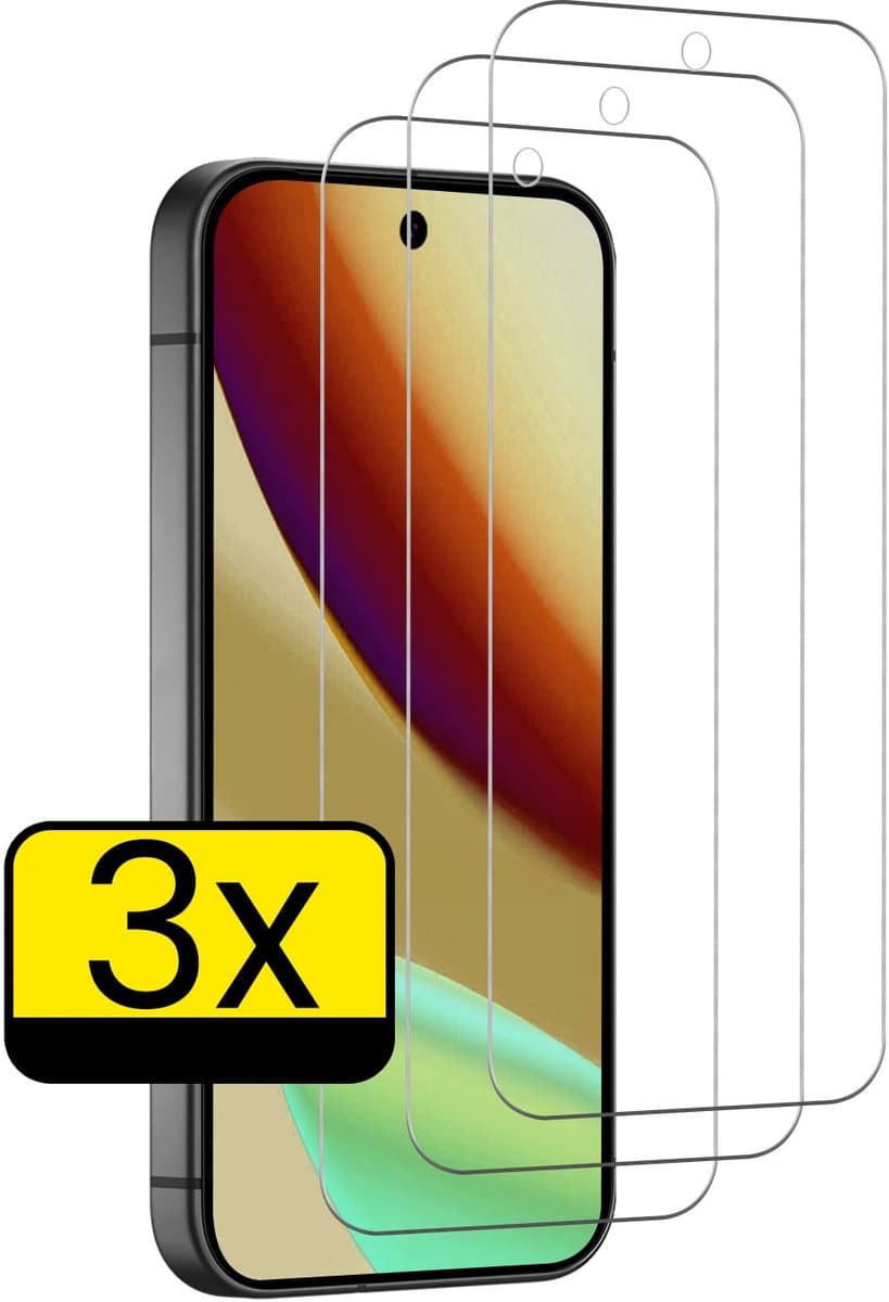 Screenprotector - Geschikt voor Google Pixel 11 - 3 Stuks - Extra Sterk - Beschermglas - Gehard Glas - Tempered Glass - Screen Protector
