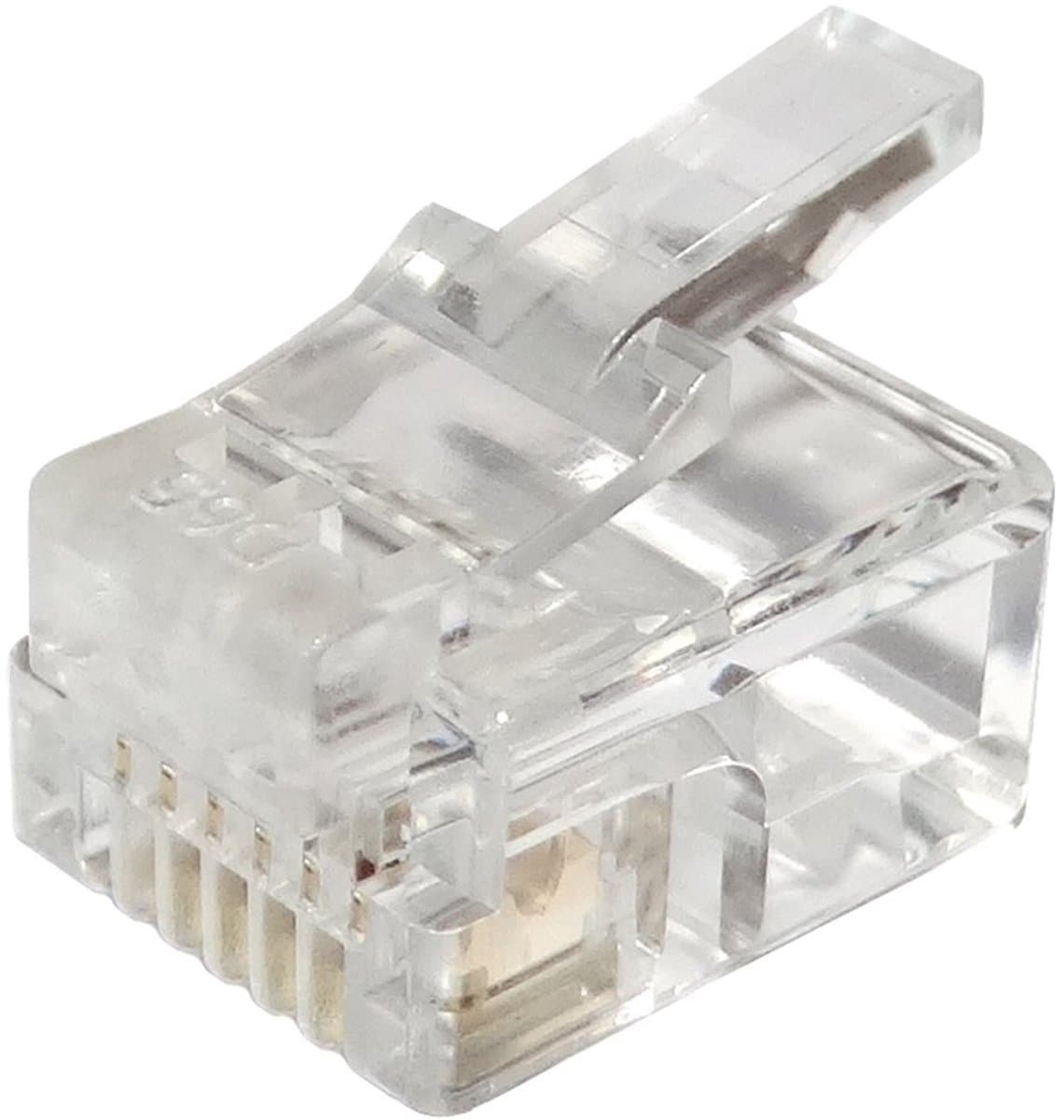 Dailygoods - RJ12-connector 6-polig 6p6c - 10x Connectoren - Ideaal voor Telefoons en Apparaten - Compact en Betrouwbaar - Voor Hifi-Luidsprekers - Ge...