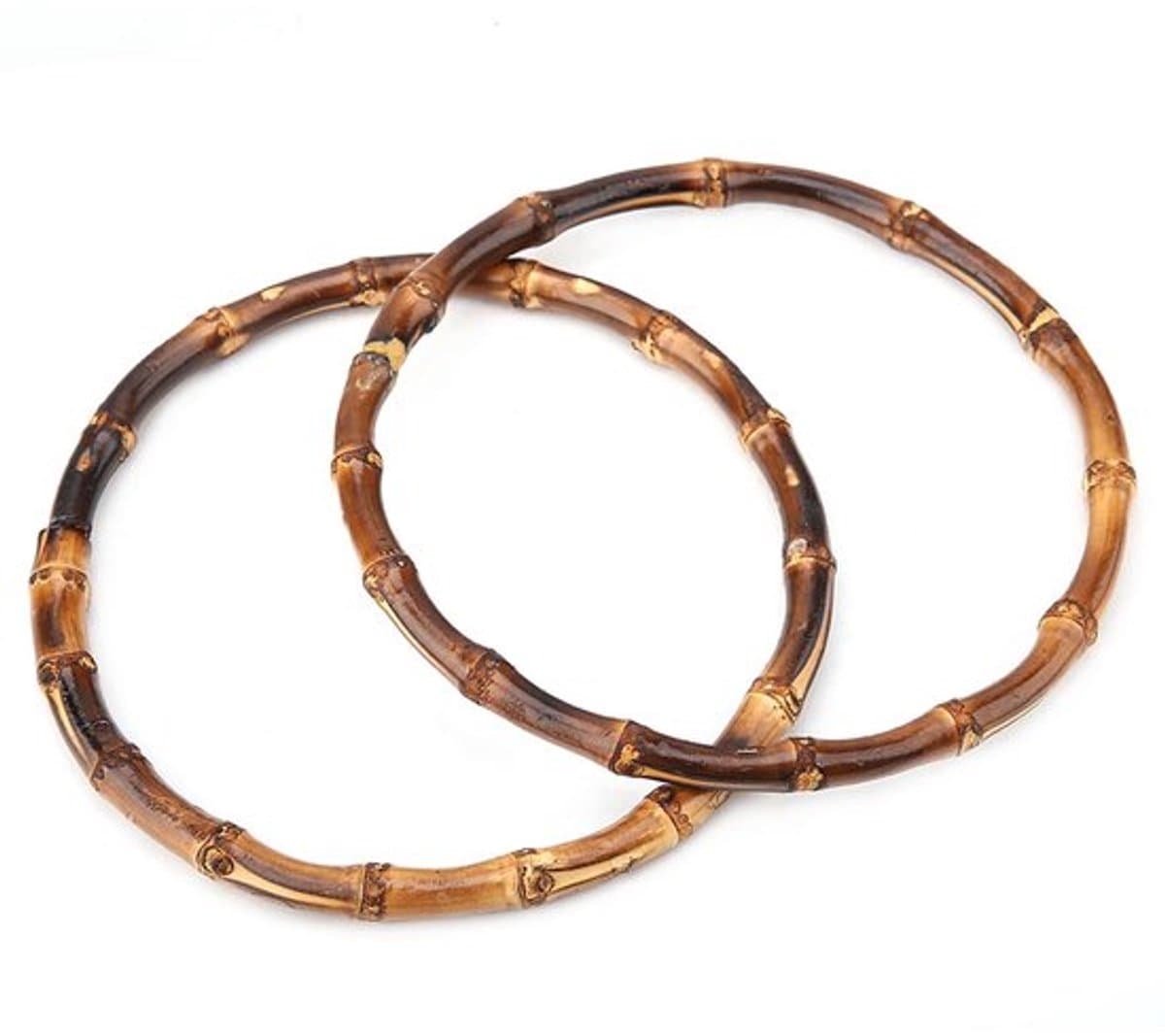 Dailygoody - Ronde Bamboo Handgreep voor DIY Handgemaakte Tassen en Portemonnees