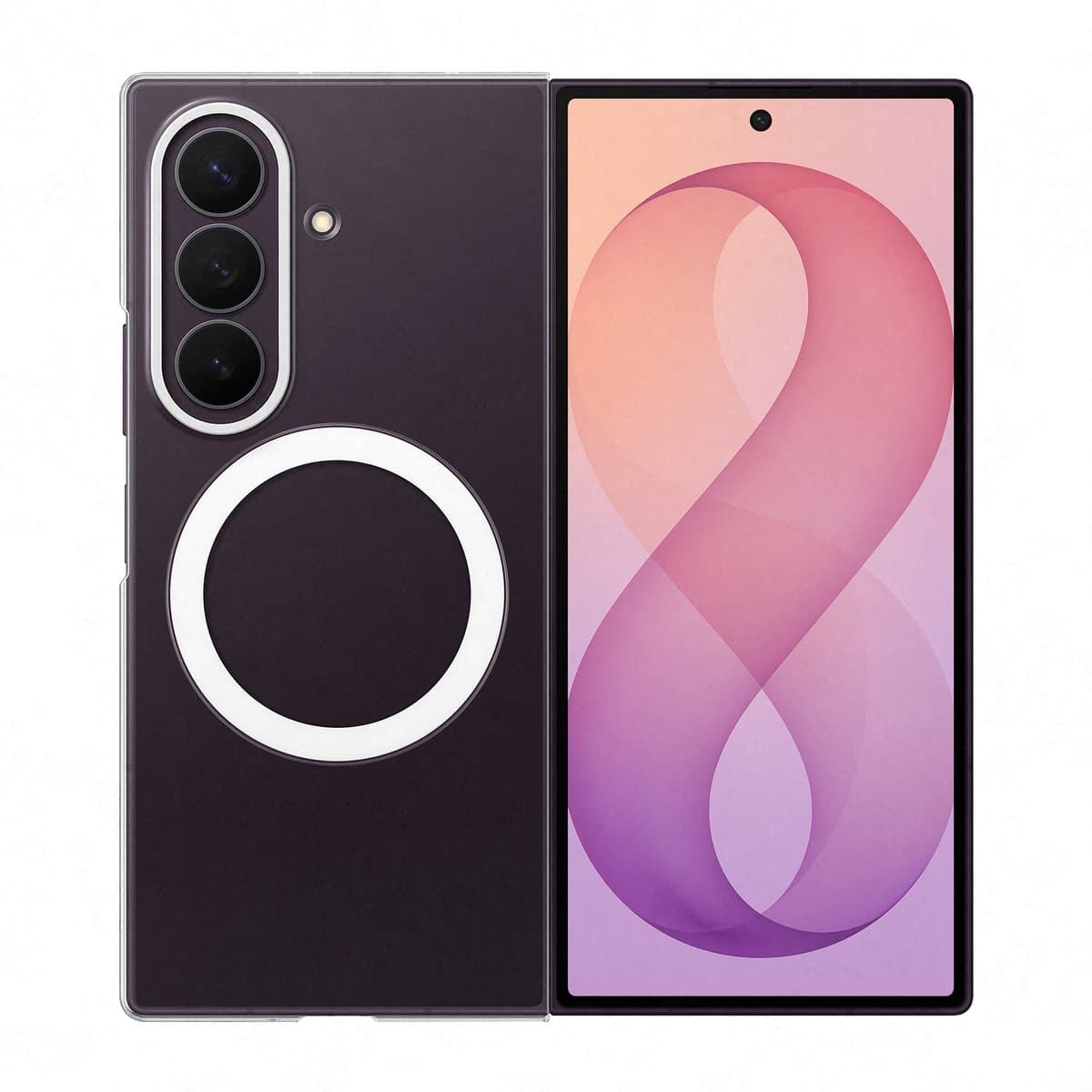 Samsung Galaxy Z Fold8 Ultra Hoesje - Clear Magnet Case - Transparant