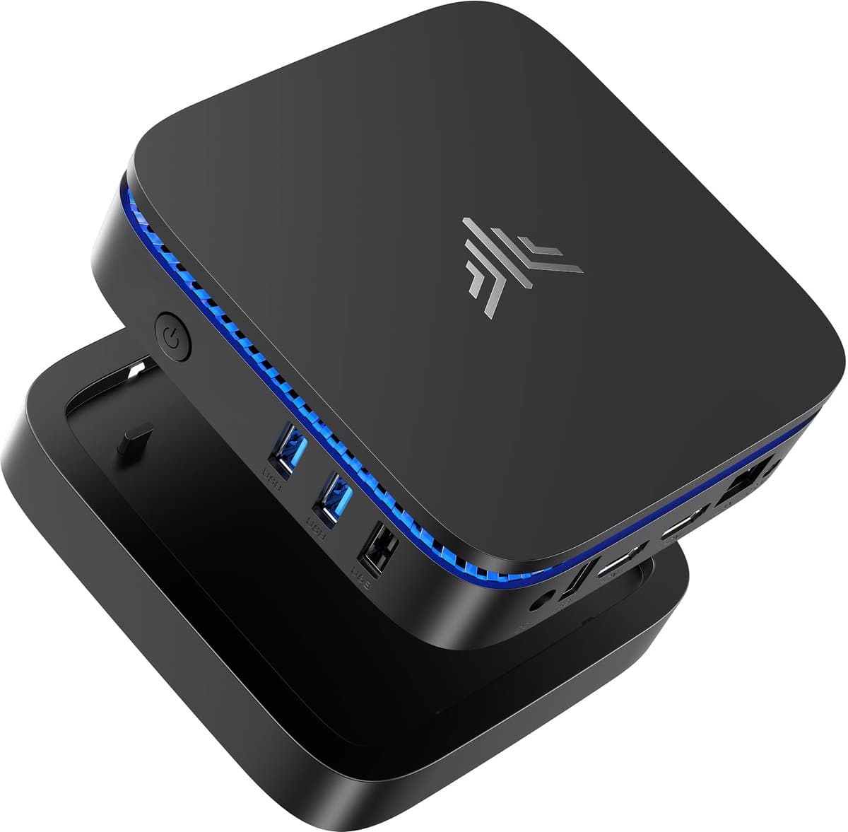 Mini PC Windows 11 Pro 12GB RAM met 256GB SSD, dubbele 4K HDMI, WiFi 5, compacte desktop computer voor kantoor en media