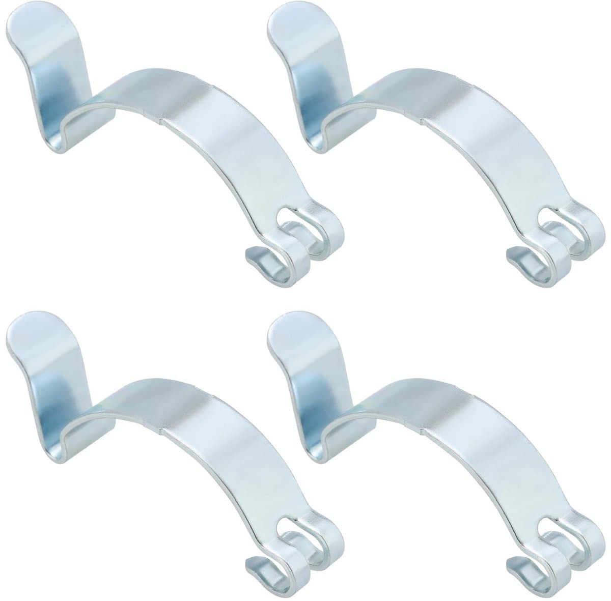 Dailygoods- Luchtfilter Clips - 4 Stuks - Universele Auto Klem - Zilveren Behuizing - Effectieve Luchtfiltering - Eenvoudig te Installeren