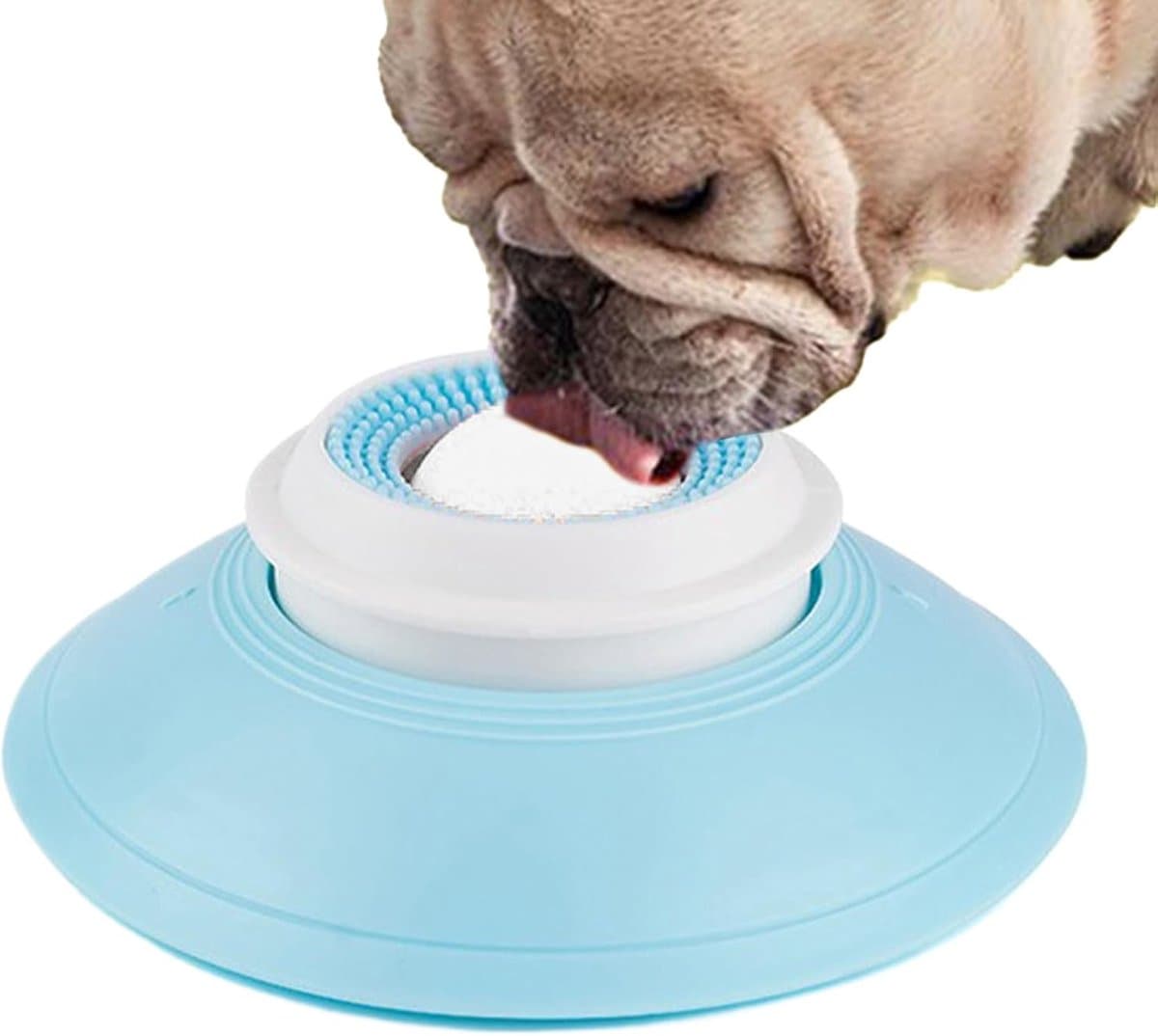 Huisdier Likmat - Verrijkingsspeelgoed - Honden Trainen - Antislip Zuignappen - 19 x 15 cm - Wit