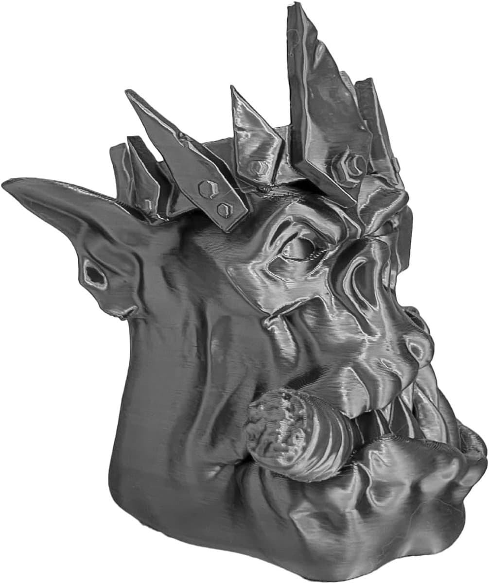 Trekhaakafdekking - Beschermkap - Voertuig Decoratie - 3D-bedrukt ontwerp - 15x12x9 cm - Zilver
