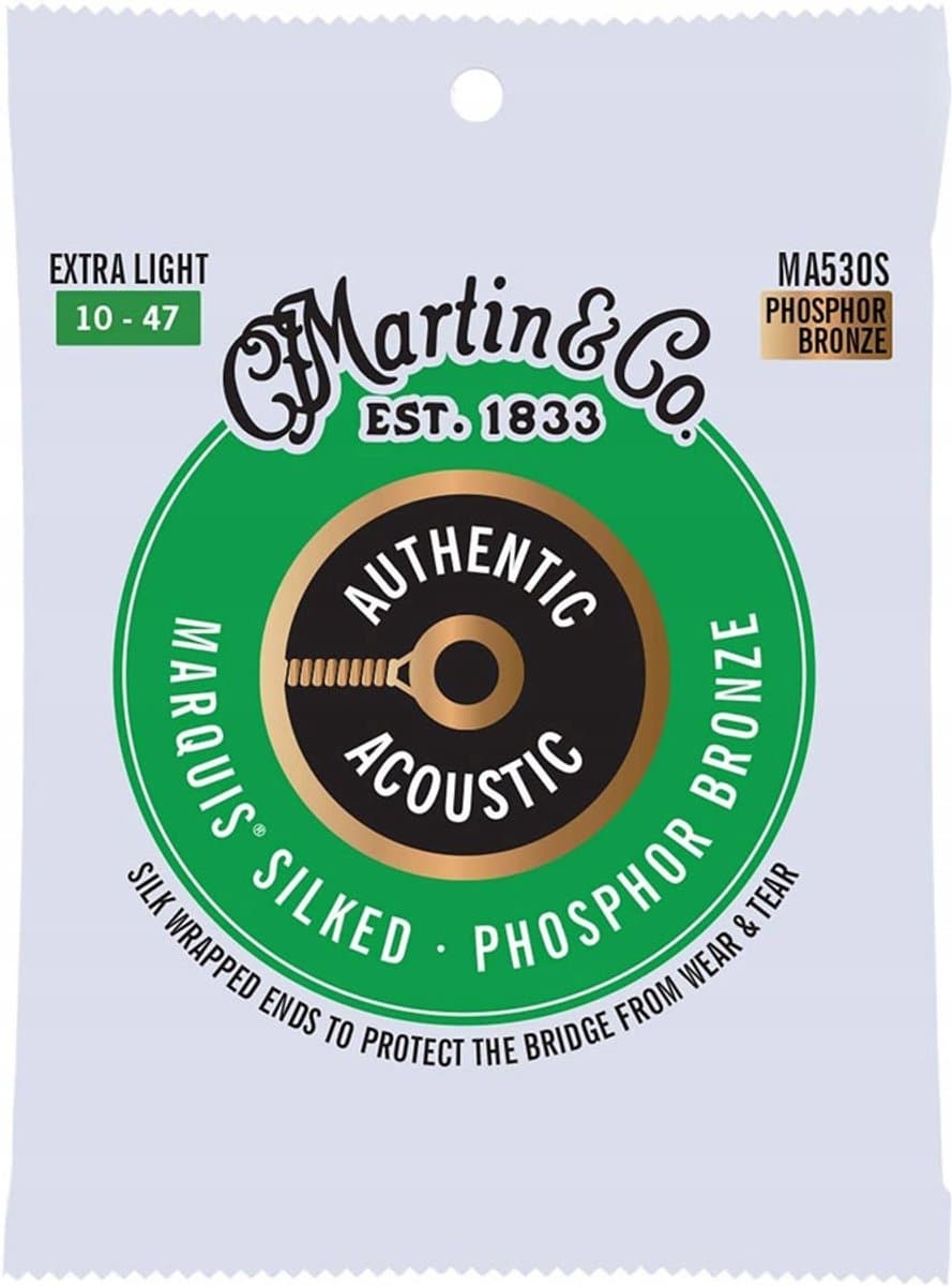 Martin MA530S Silked Phosphor Bronze Akoestische Gitaarsnaren .010-.047