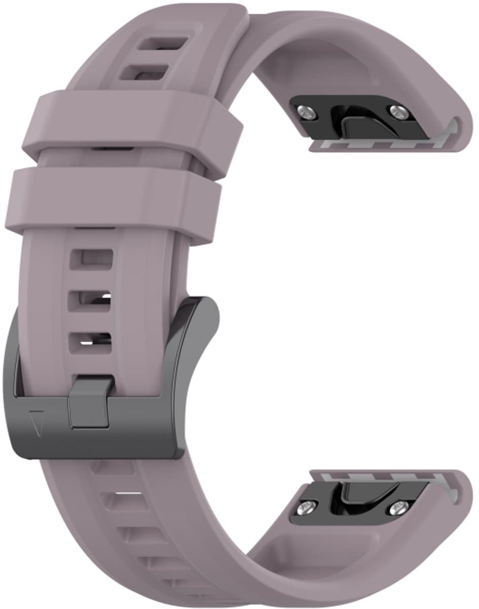 Voor Garmin Fenix 6s Pro 20mm Silicone Solid Color Watch Band (Roland Purple)