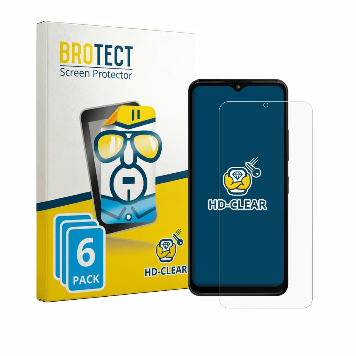 BROTECT - Screenprotector voor HMD Arc - Folie Beschermfolie transparant 6 Stuks