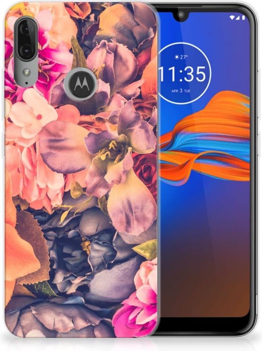 Motorola Moto E6 Plus TPU Case Bosje Bloemen