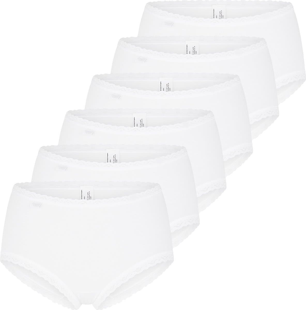 sloggi Dames midi slip 6 pack 24/7 Cotton Lace