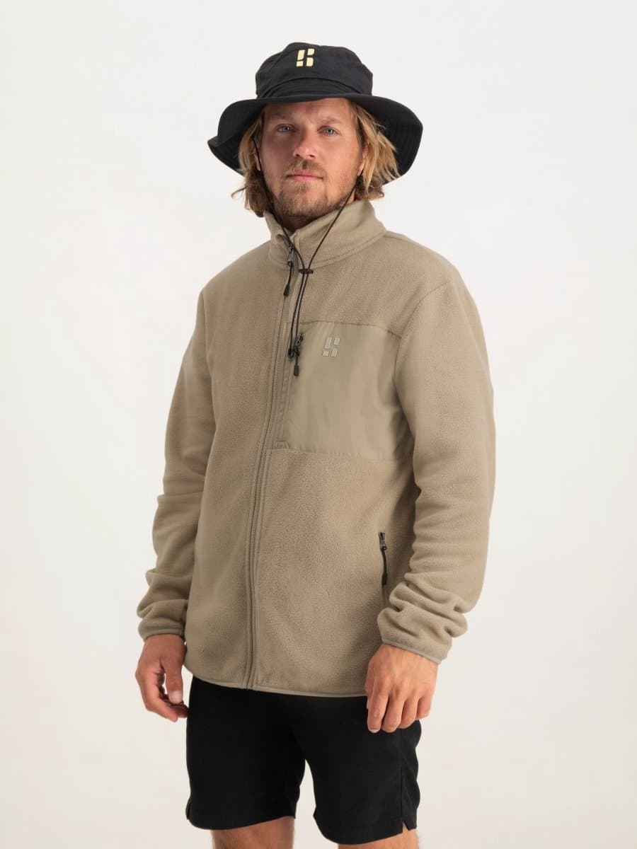 Poederbaas Four Seasons Fleece Vest - Heren - Zand - Maat M