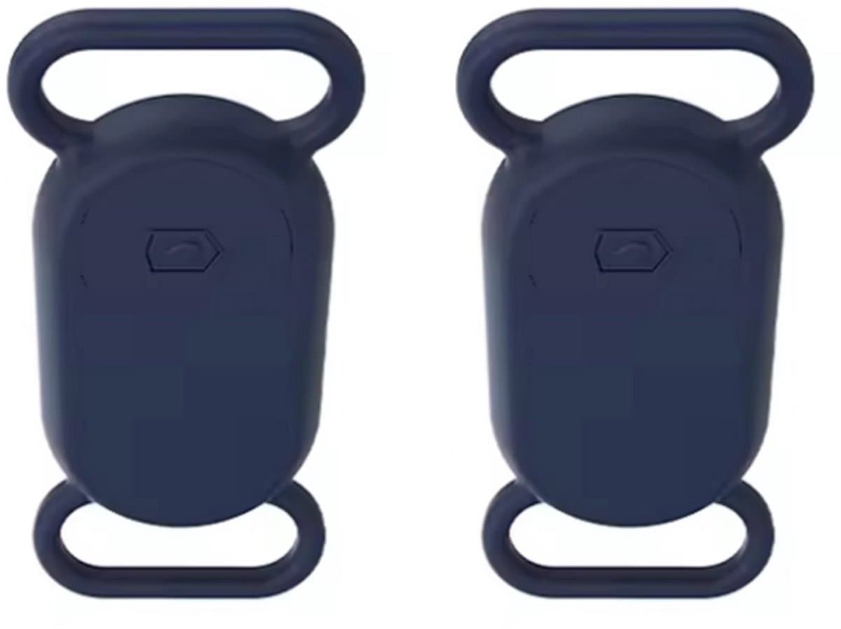 Siliconen hoesje geschikt voor Samsung Galaxy SmartTag 2 - Siliconen - Blauw - Trackerhouder voor halsband - Tag hoesje - CHPN