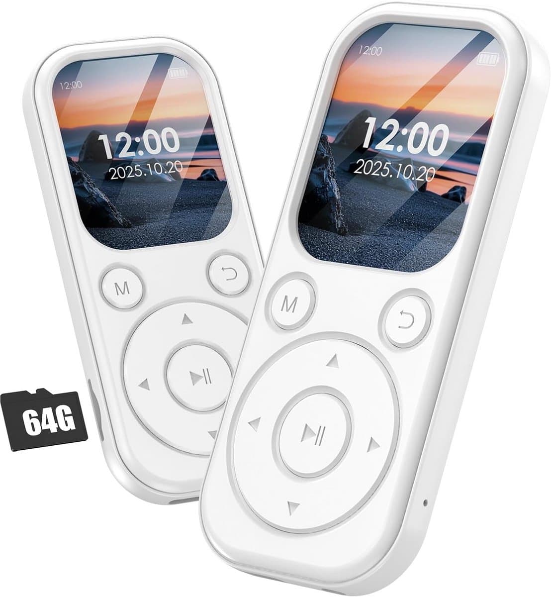 Draagbare MP3 Speler 64GB met Bluetooth 5.3, HIFI Geluid en Ingebouwde Speaker