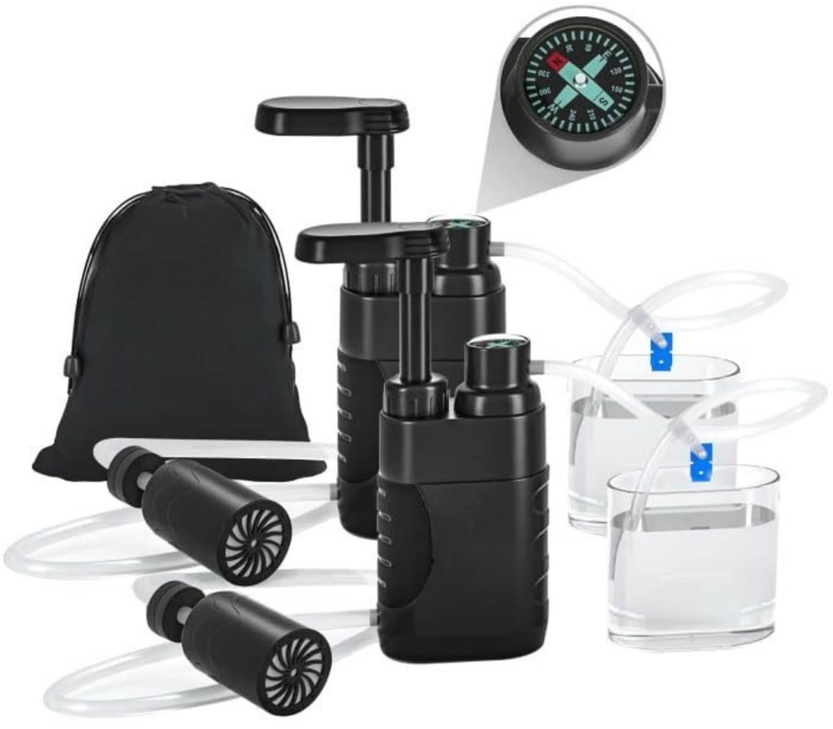 REN® Waterfilter noodpakket - Waterfilter - Zwart - 21cm x 13cm x 6cm