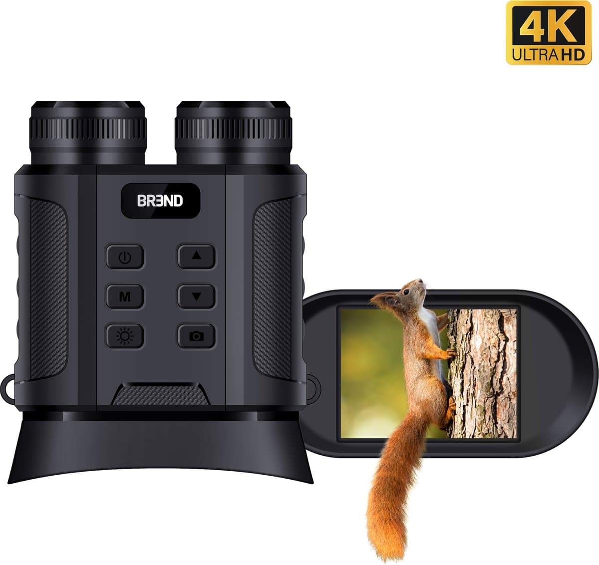 Digitale Verrekijker - 300 Meter Nachtzicht - 4K - 40 Megapixel - IPS-Scherm - 10x Zoom - Zaklamp - Inclusief SD-Kaart - BREND BR-2242