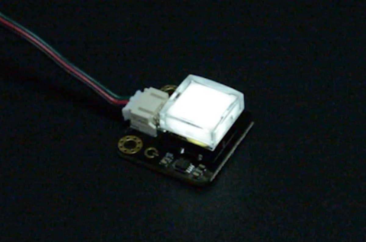 Gravity: LED-schakelaar vierkant voor Arduino / micro:bit DFR0789