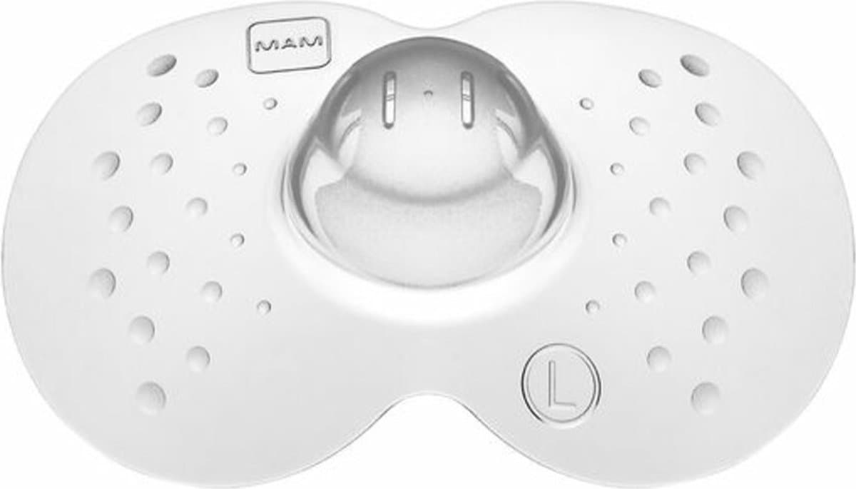 MAM - Tepelhoedjes - Skinsoft-Siliconen - Zachte Pasvorm - Maat L - 2 stuks