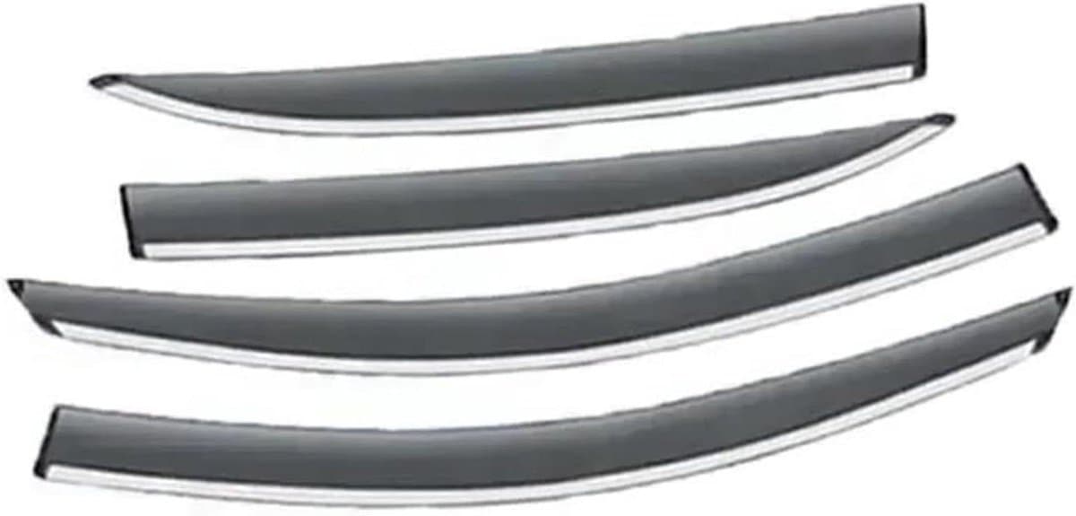 Windgeleiders 4 Stuks - Regengeleiders Auto - Rijden met Ramen - Flexibel Acryl - Voor Focus 2011-2018 - Transparant