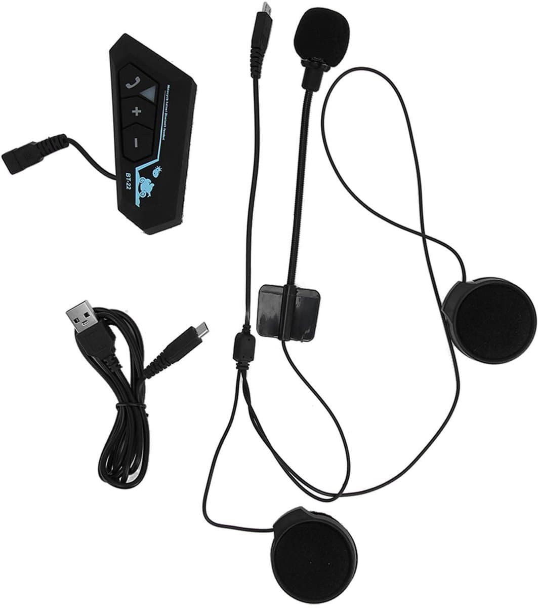 Dailygoody - Motorhelm Bluetooth-headset - Draadloze hoofdtelefoon - Ruisonderdrukking - Multifunctionele headset - Automatisch beantwoorden - Geschik