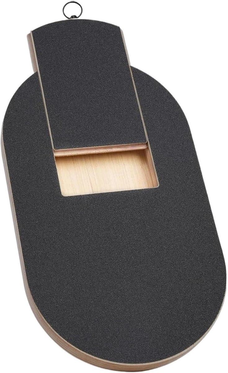 Honden Krabplank - Vijlmat Hout - Nagelverzorging Hond - Met Beloningslade - 45 x 26 cm - Houtkleur