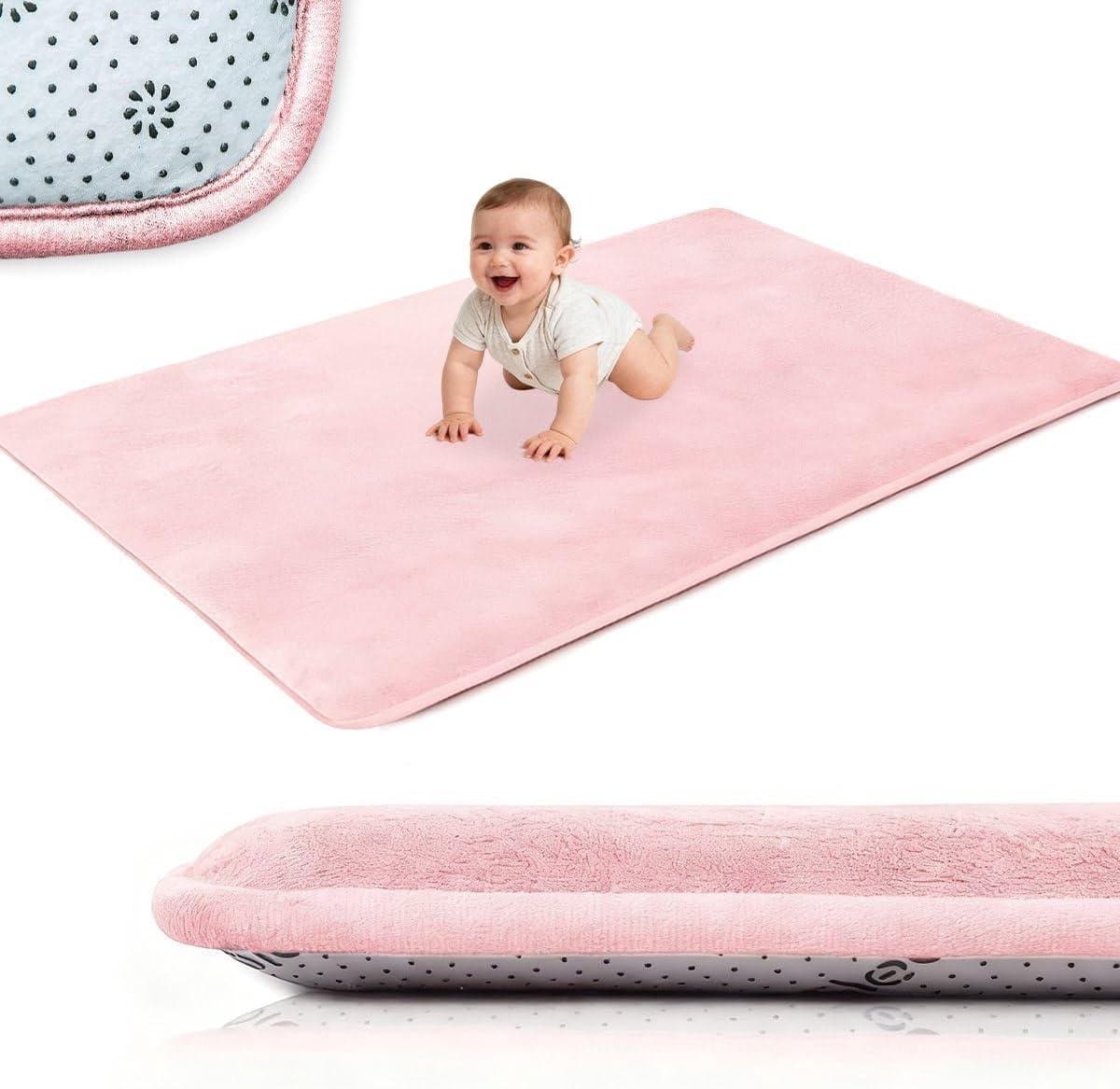 Speelkleed Baby Kruipmat - Vloermat Kinderen - Babykamer Inrichten - Extra Dikke Demping - 120 x 150 cm - Grijs