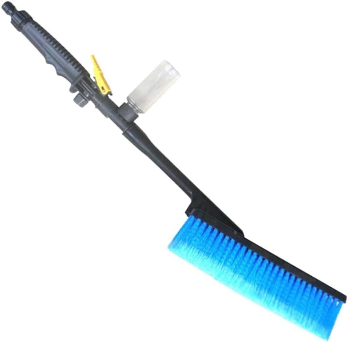 Autowasborstel Lange Steel - Reinigingsborstel Auto - Auto Glanzend Houden - Zachte Haren Schuimfles - 52 cm - Getoond