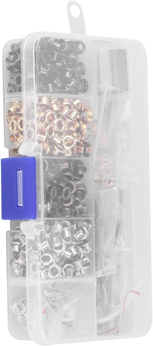 Handige Eyelet Grommet Washer Set voor Tulle en Handwerk - 3mm, 420 Stuks, Inclusief Gereedschap