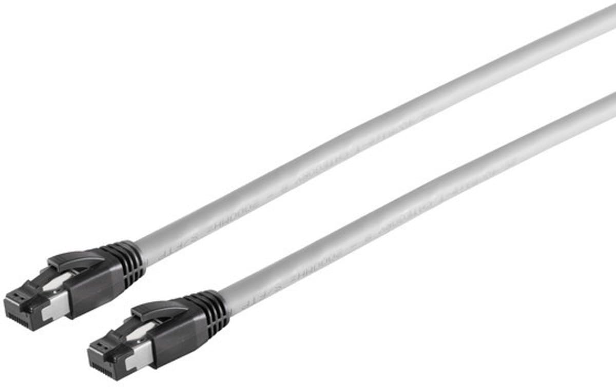Patchkabel cat 8.1 S/FTP PIMF Halogenfrei grau 1m