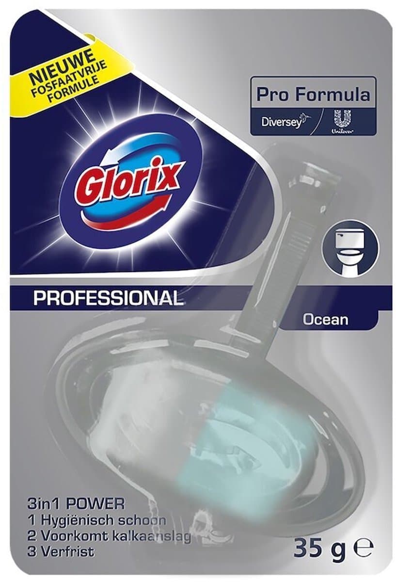 GLORIX Professional Toiletblok Ocean Fresh 3in1 Power Pro Formula